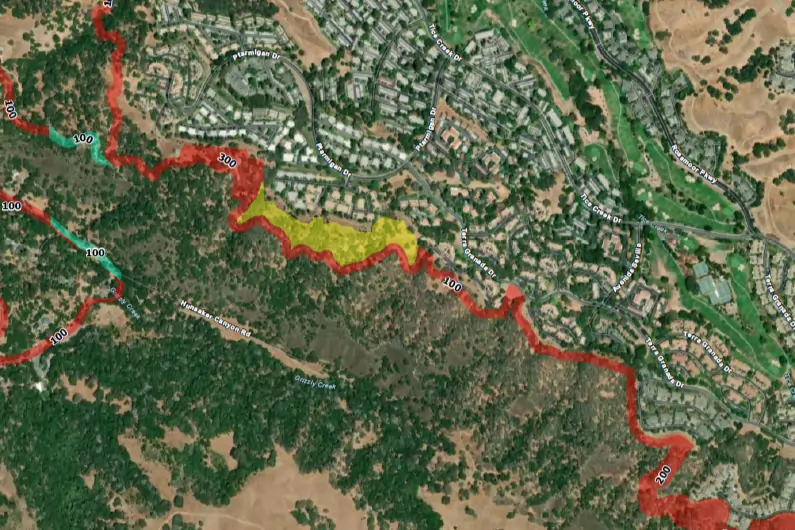 Shaded Fuel Berak Map